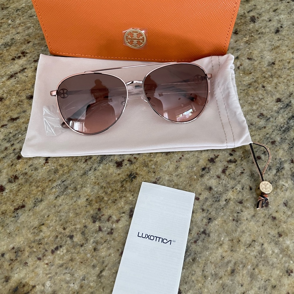 HP New Tory Burch sunglasses pilote 💗 58 mm - Picture 6 of 6